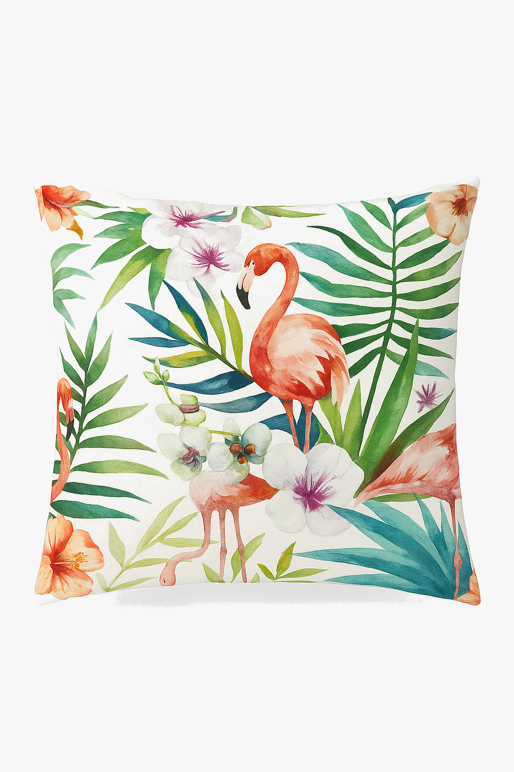 housse de coussin tropical motif perroquet pour canapé
