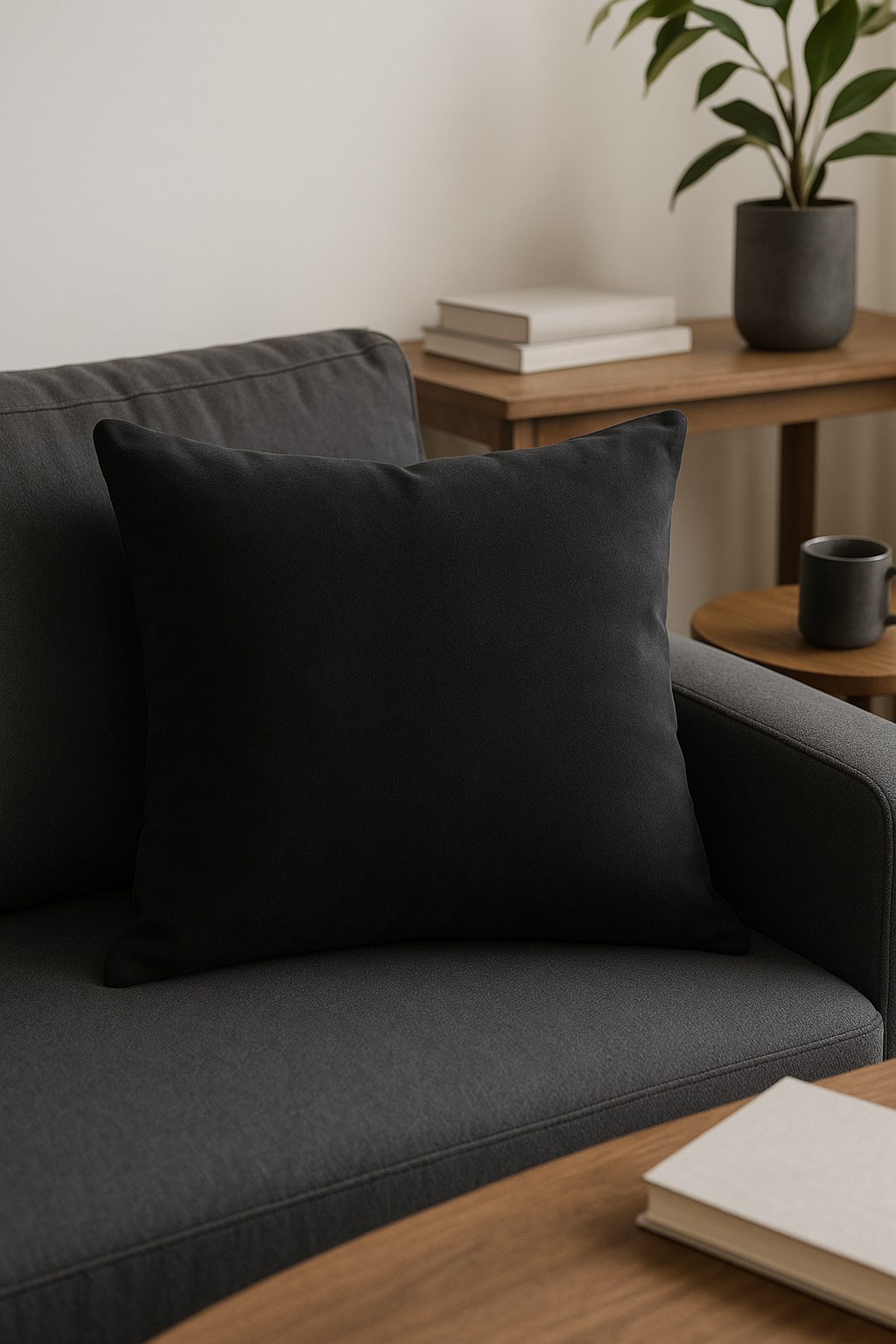 housse de coussin ultra douce style minimaliste personnalisable 40 à 70 cm - vue 3 sur 2