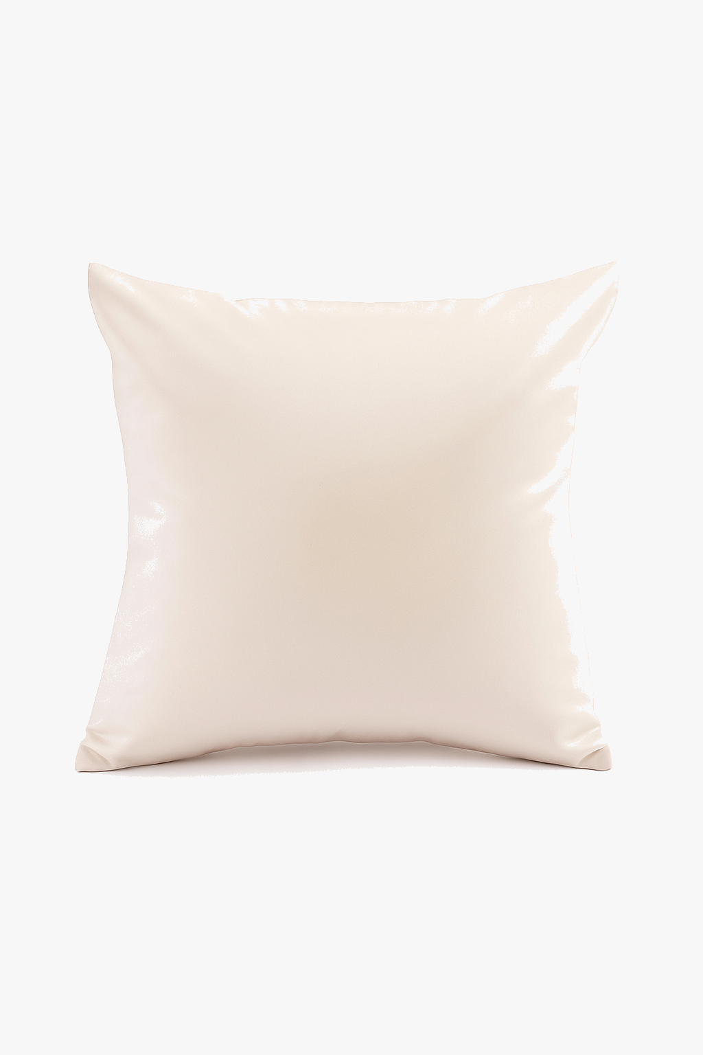 housse de coussin unie en similicuir pour décoration intérieure