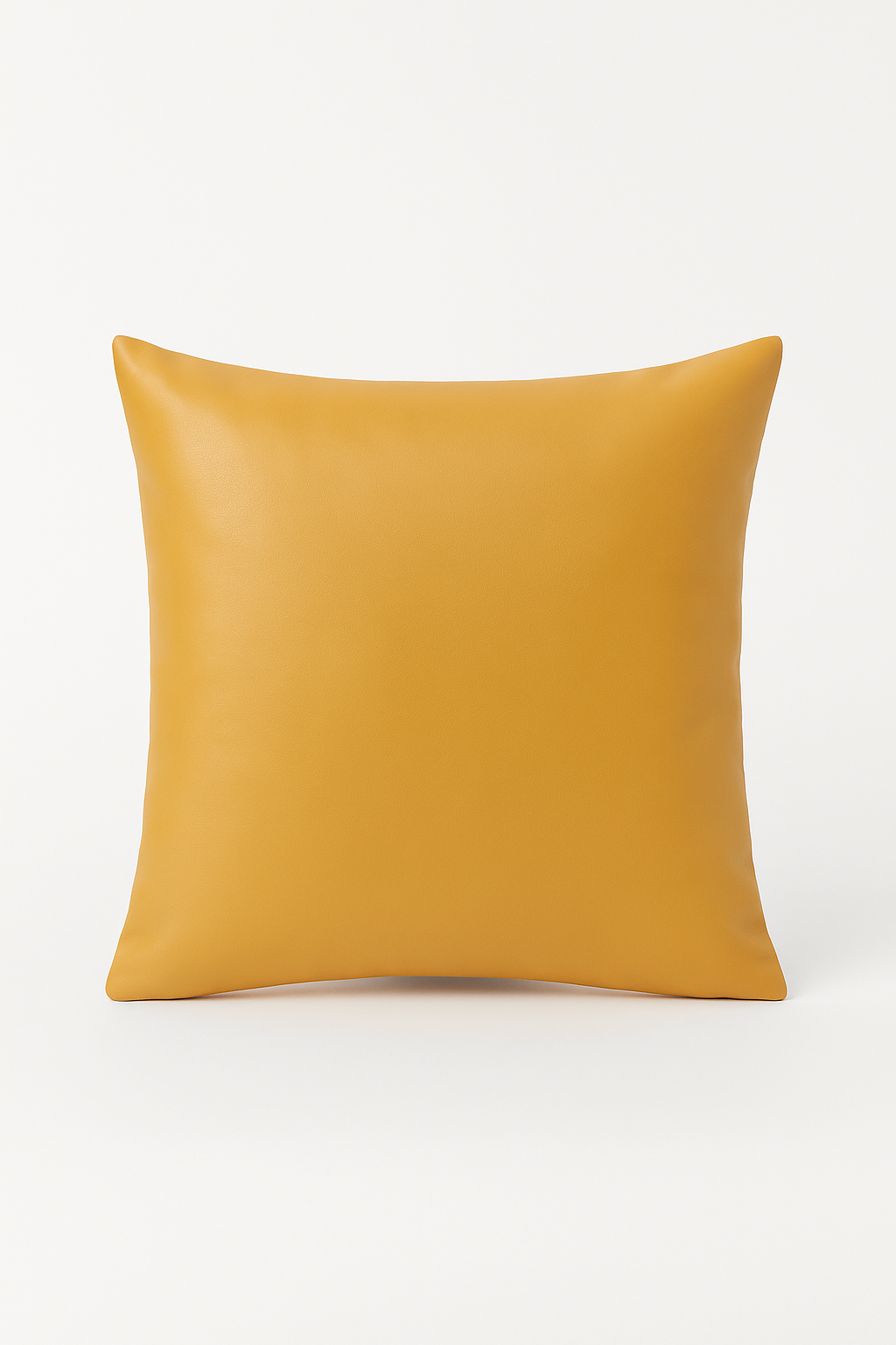 housse de coussin unie en similicuir pour décoration intérieure