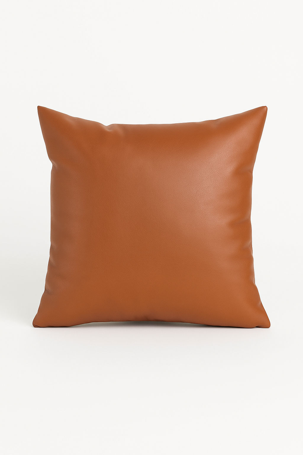 housse de coussin unie en similicuir pour décoration intérieure moderne