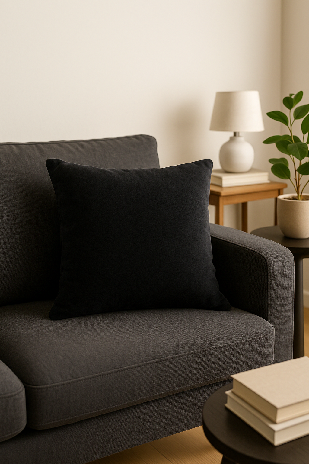 housse de coussin velours doux personnalisable en 25 couleurs - vue 3 sur 2