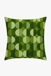 housse de coussin verte géométrique abstraite pour canapé