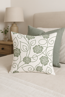 housse de coussin verte géométrique pour canapé moderne