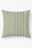 housse de coussin verte géométrique pour décoration canapé