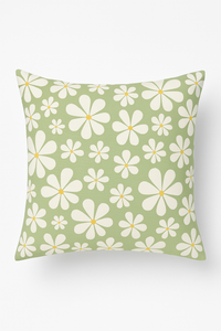 housse de coussin verte géométrique pour décoration canapé