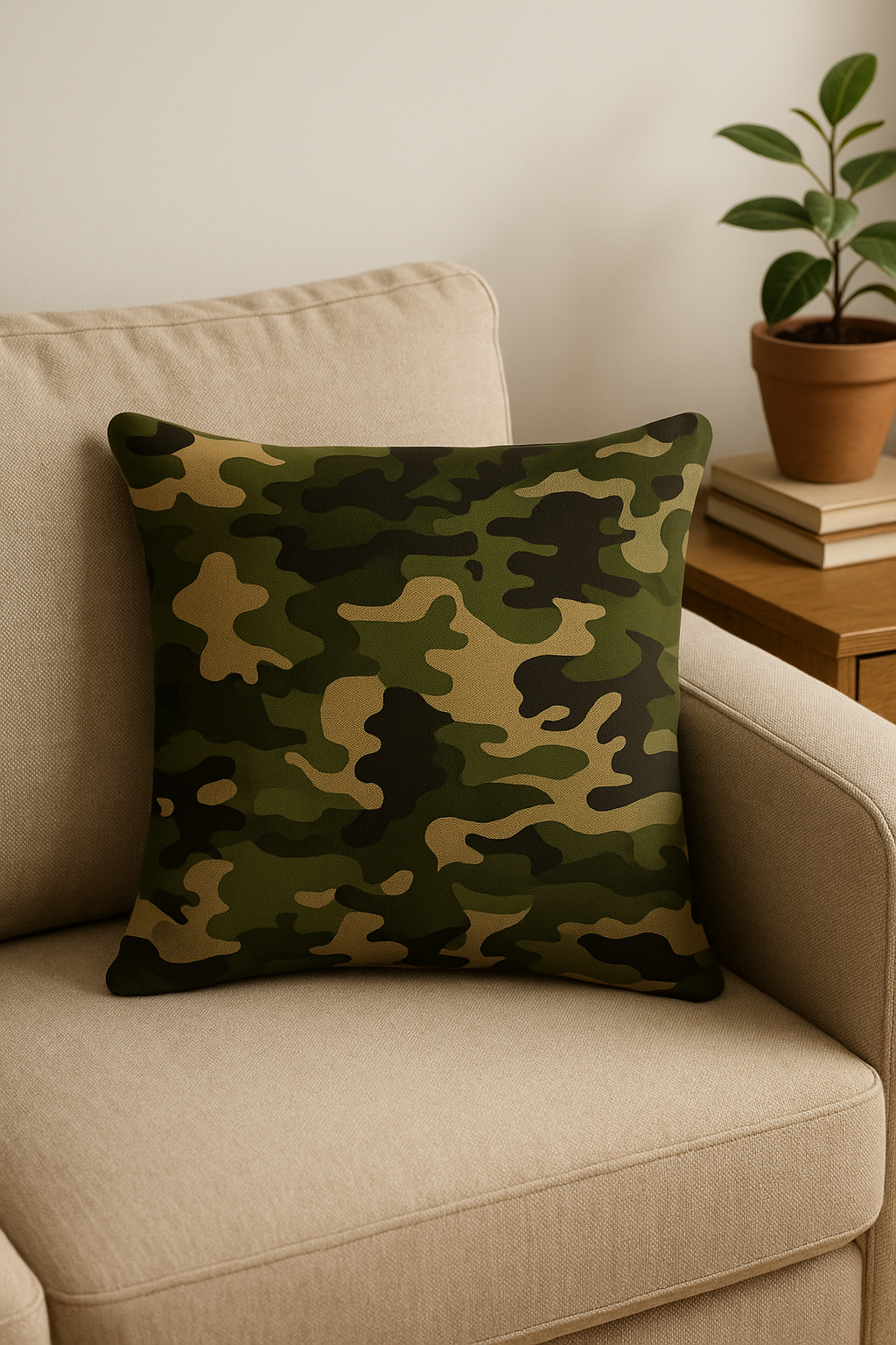housses de coussin camouflage militaire pour décoration intérieure