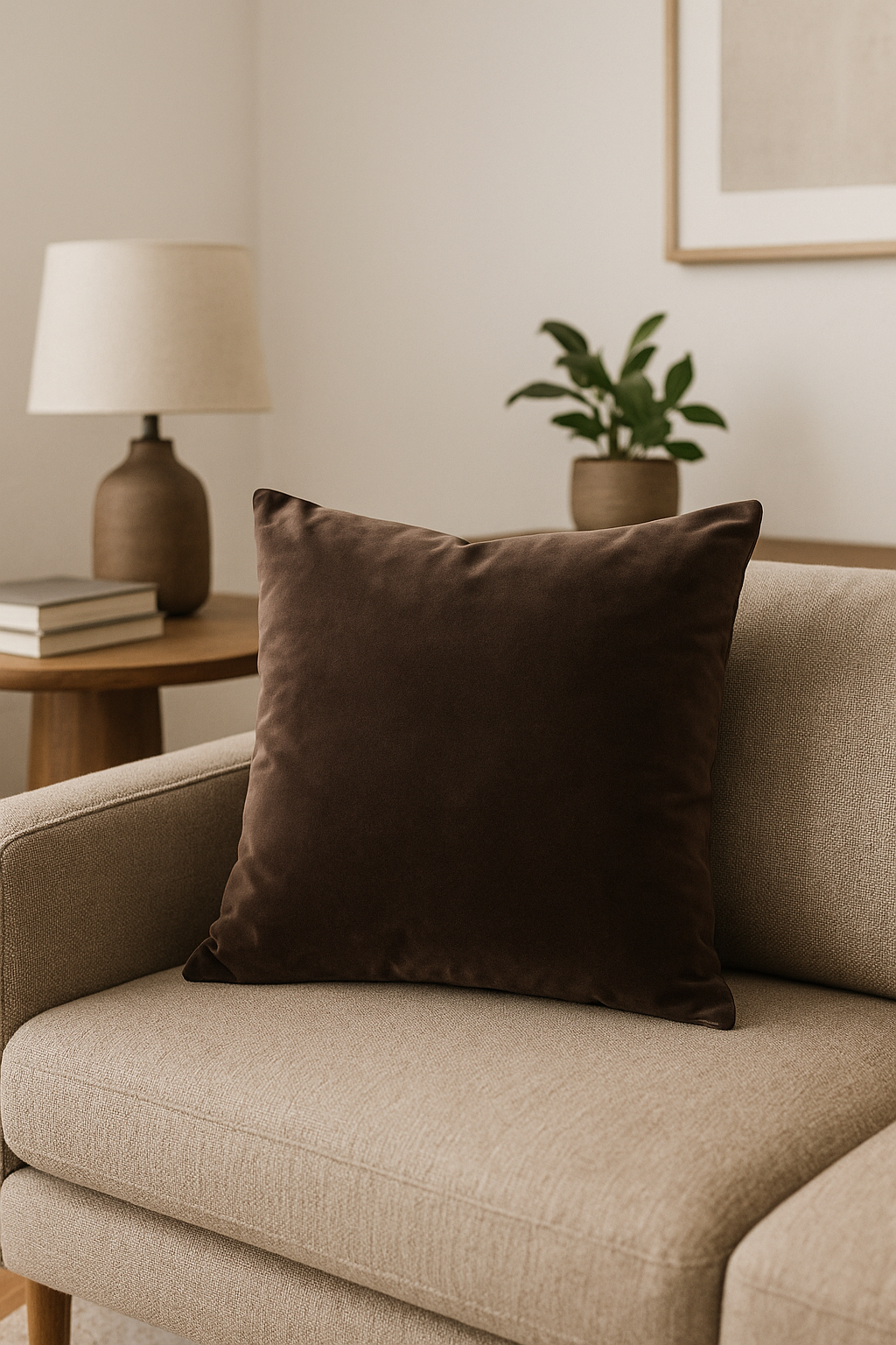 housses de coussin en velours unies pour décoration intérieure - vue 3 sur 2