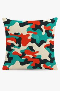 housses de coussin géométriques camouflage militaire décoratives