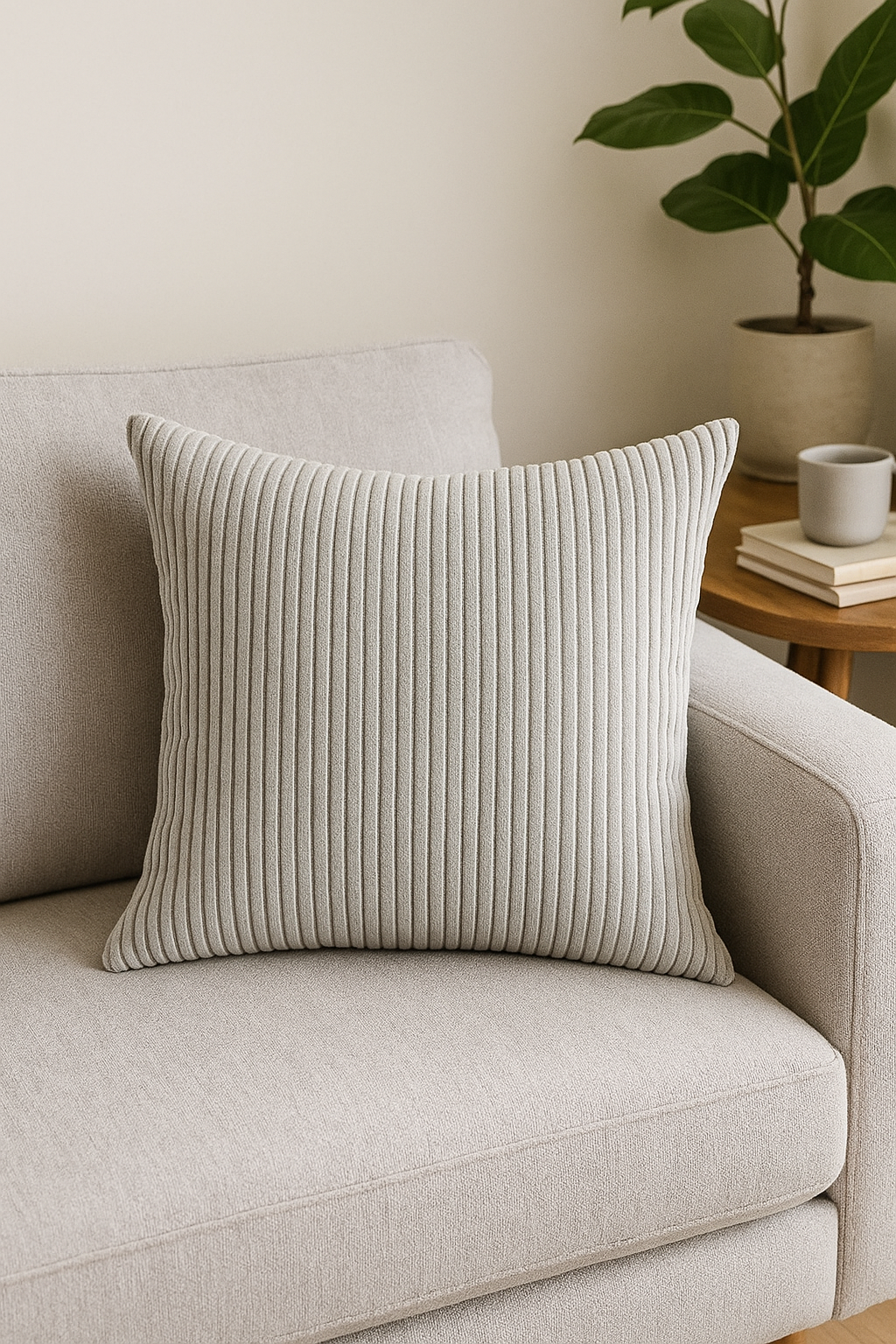 housses de coussin rayées en velours 30x50cm 50x70cm unies