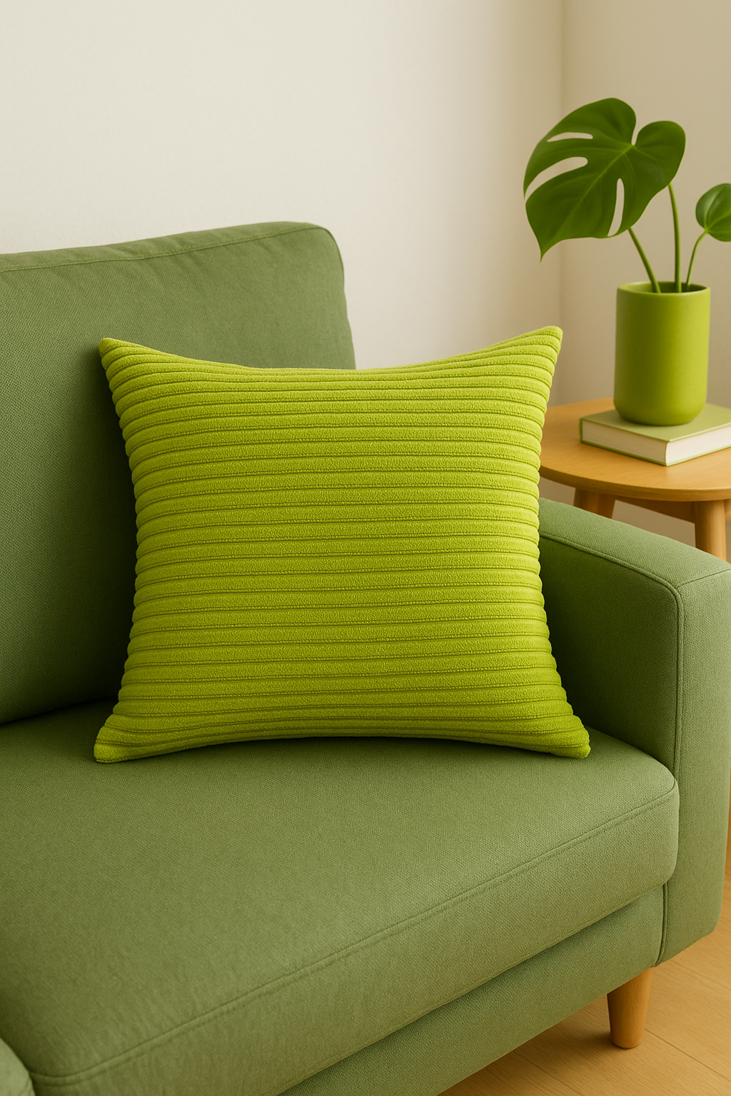housses de coussin rayées en velours côtelé 30x50 et 50x70 cm - vue 3 sur 2