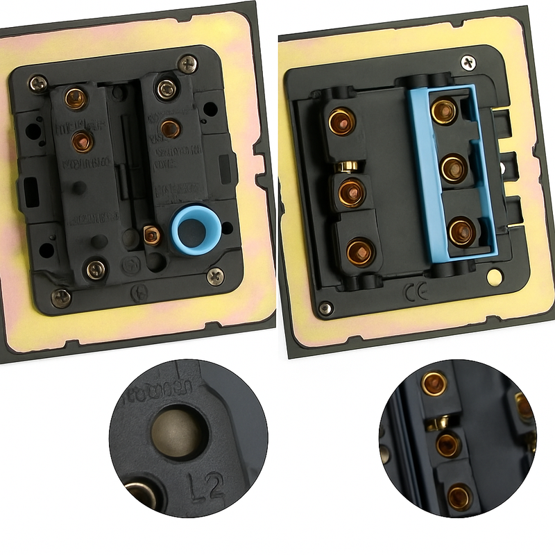 Interrupteur simple 1 voie en acier blanc mat