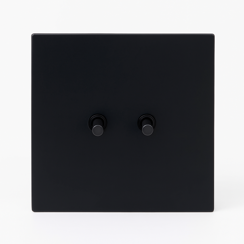 Interrupteur simple 1 voie en acier blanc mat