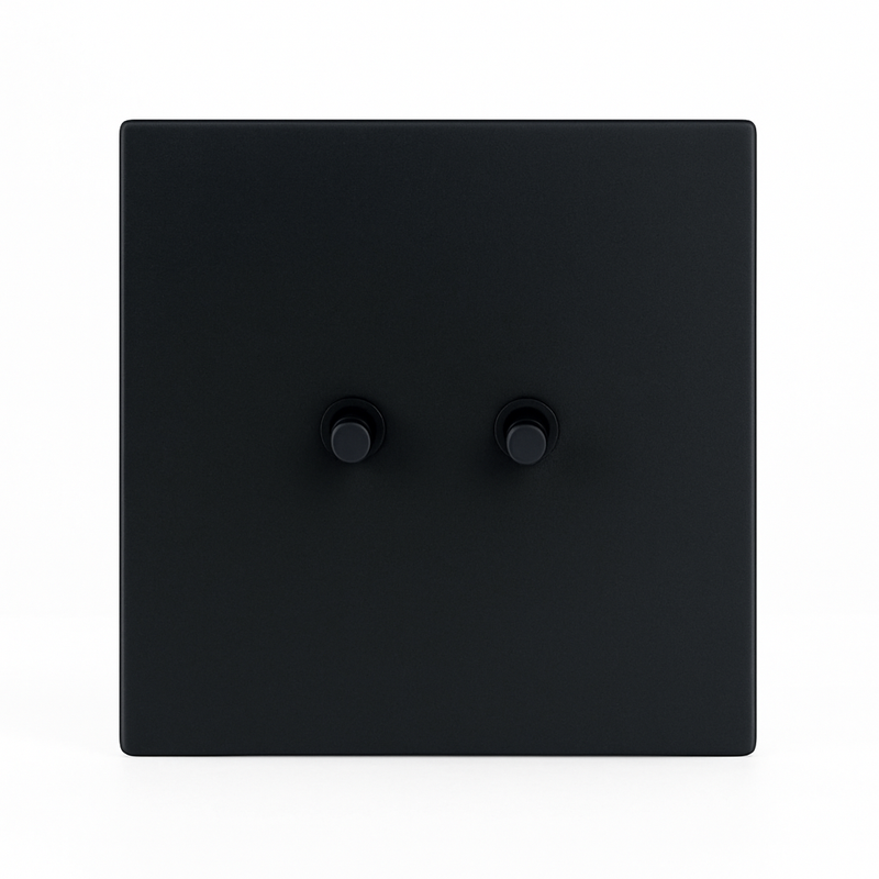 Interrupteur simple 1 voie en acier doré brossé