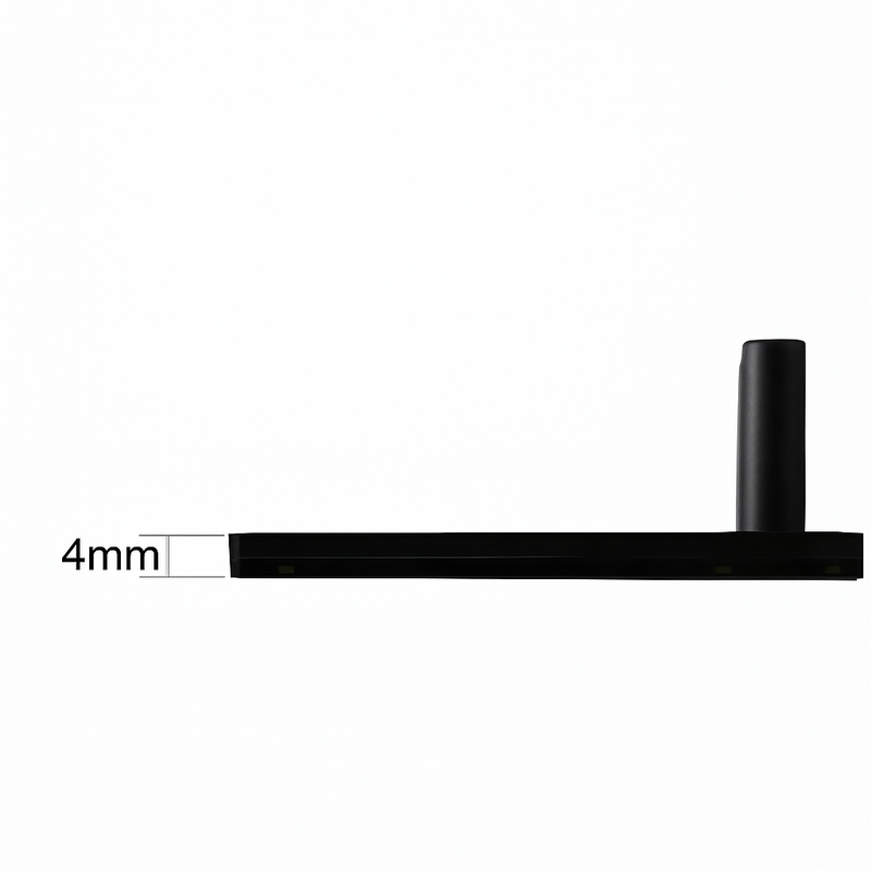 Interrupteur simple 1 voie en acier gris foncé brossé