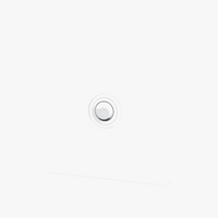 Interrupteur simple 1 voie intermédiaire switch en acier blanc mat bords arrondis
