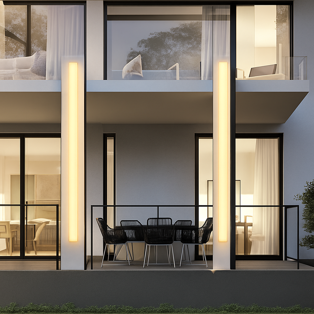 IP65 extérieur LED étanche bande applique moderne cour villa mur lampe de lavage blanc éclairage extérieur - vue 3 sur 6