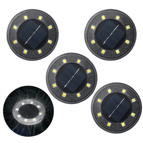 IP68 LED étanche extérieure énergie solaire lumière au sol contrôle de l'éclairage chemin pont lumières cour allée pelouse jardin décoration lampe - vue 12 sur 14