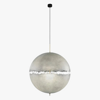 Suspension Italien Designer Lune LED pour Escalier Salon Chevet Bar En Fiber De Verre Décor À La Maison Éclairage