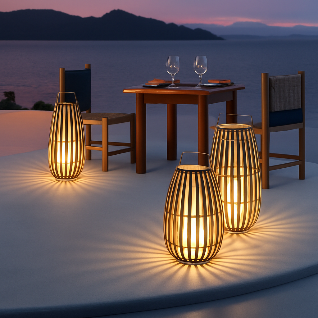 Jardin extérieur lumière solaire rotin IP65 étanche lampadaire Villa cour paysage pelouse lumière pour jardin Patio clôture décor - vue 6 sur 13
