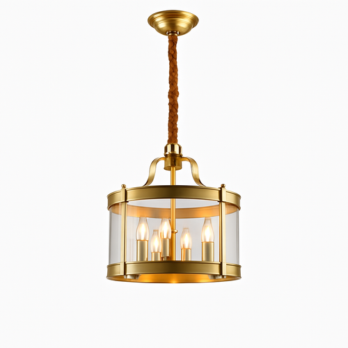 JMZM moderne cuivre lustre style européen verre doré luxe intérieur suspension pour salle à manger salon hôtel allée - vue 2 sur 7
