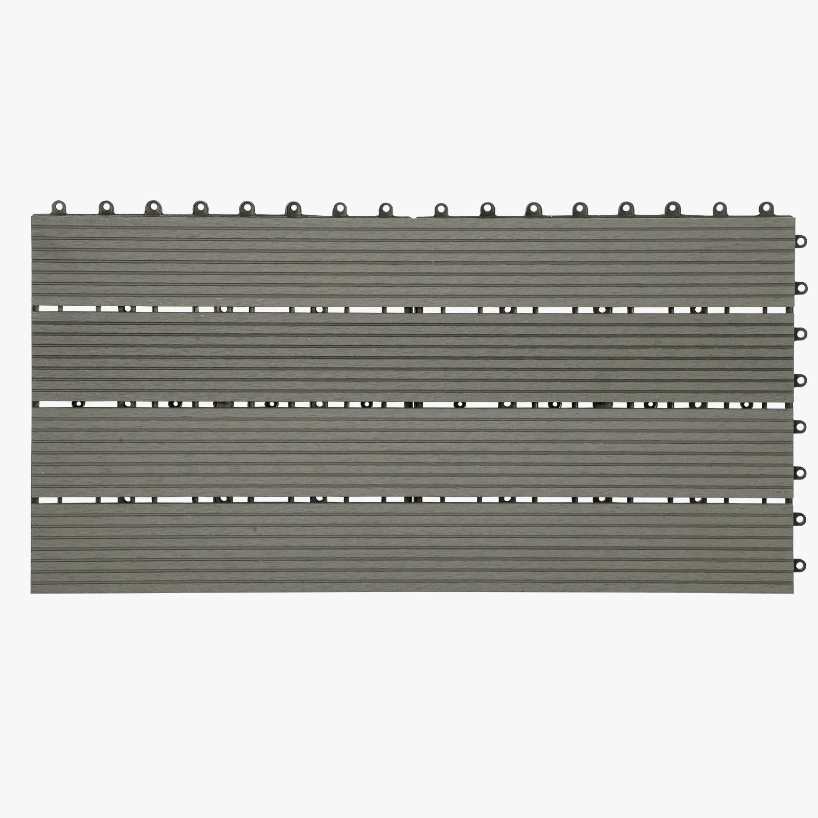 Lames terrasse wpc clipsables effet bois 30x60 1m2