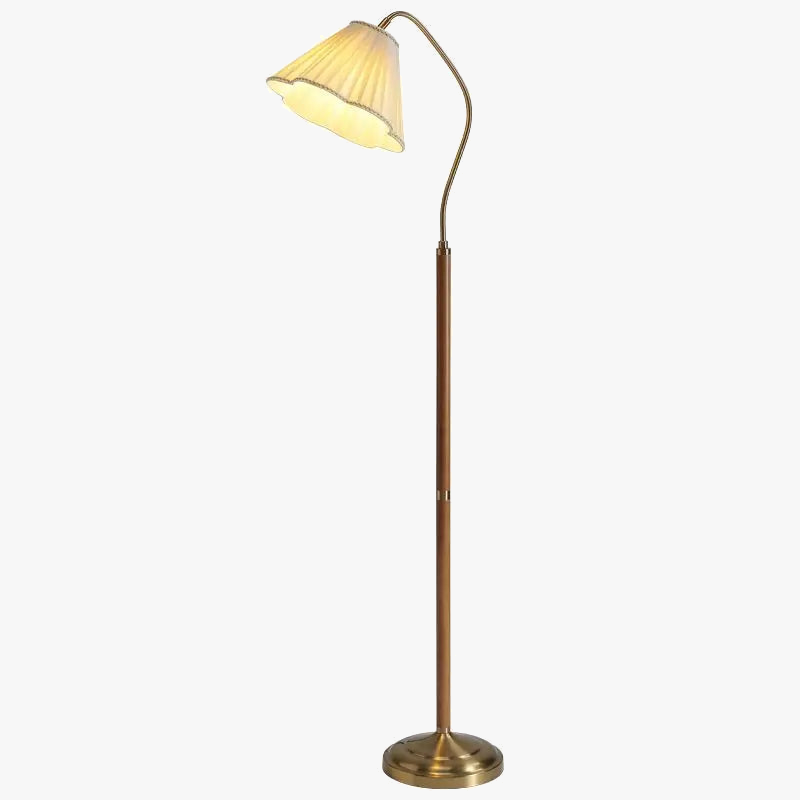 Lampadaire bois massif rétro japonais luxe haut gamme bureau chambre