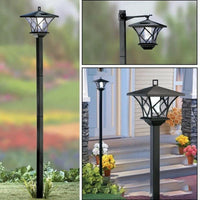 lampadaire de jardin solaire à led décoratif traditionnel