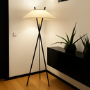 Minimalist fabric floor lamp for contemporary interiors