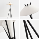 Minimalist fabric floor lamp for contemporary interiors