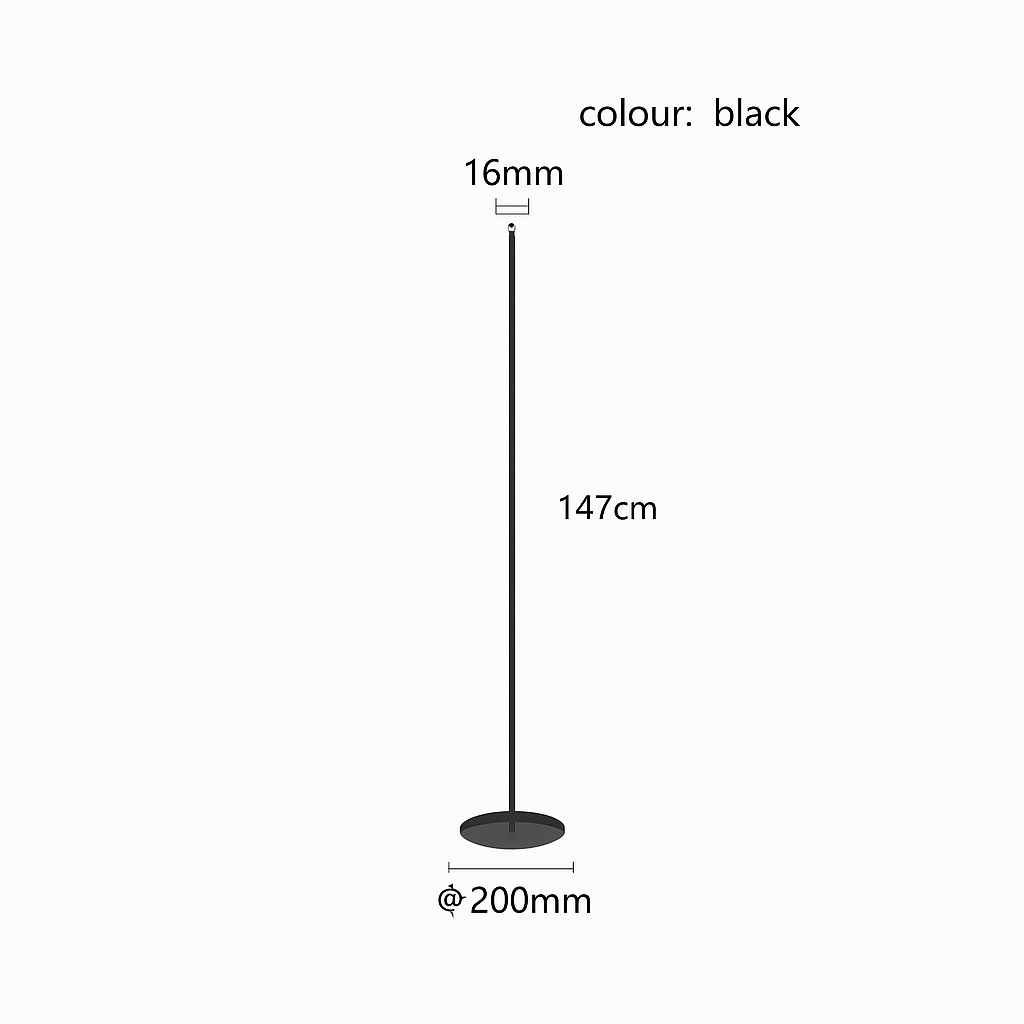 Lampadaire design minimaliste LED Lucien - vue 8 sur 9