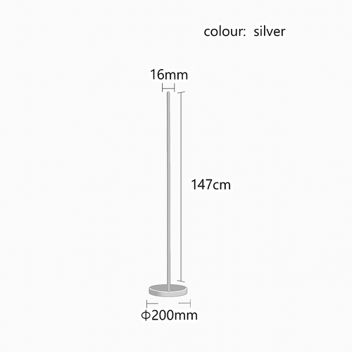 Lampadaire design minimaliste LED Lucien
