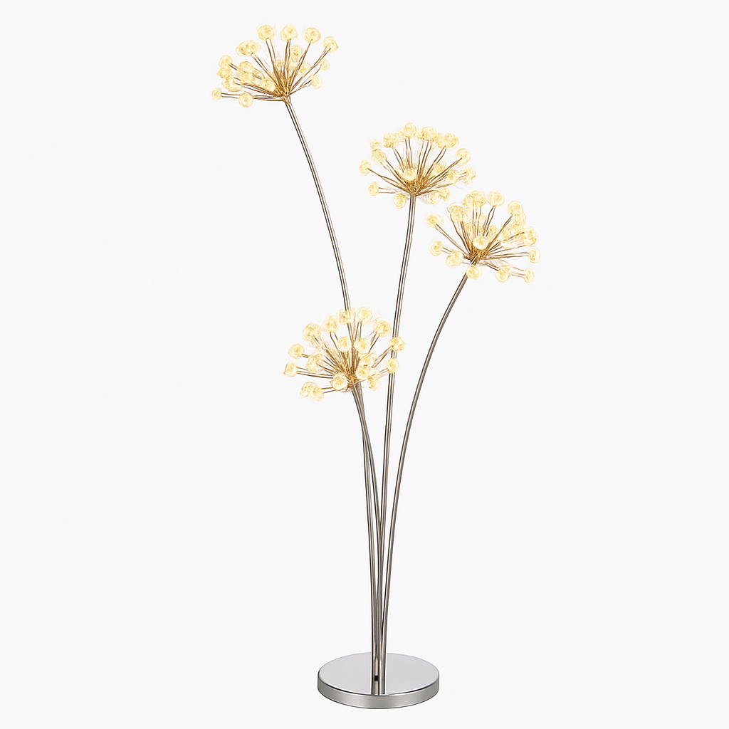 Lampadaire design moderne à LED en forme de fleurs - vue 4 sur 4
