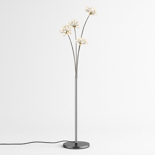 Lampadaire design moderne à LED en forme de fleurs