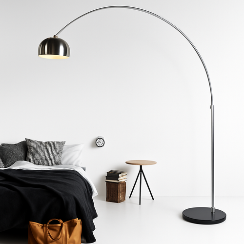 lampadaire led créatif en acier inoxydable lampara pie