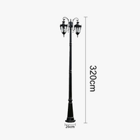 lampadaire led européen éclairage extérieur industriel pour jardin et route