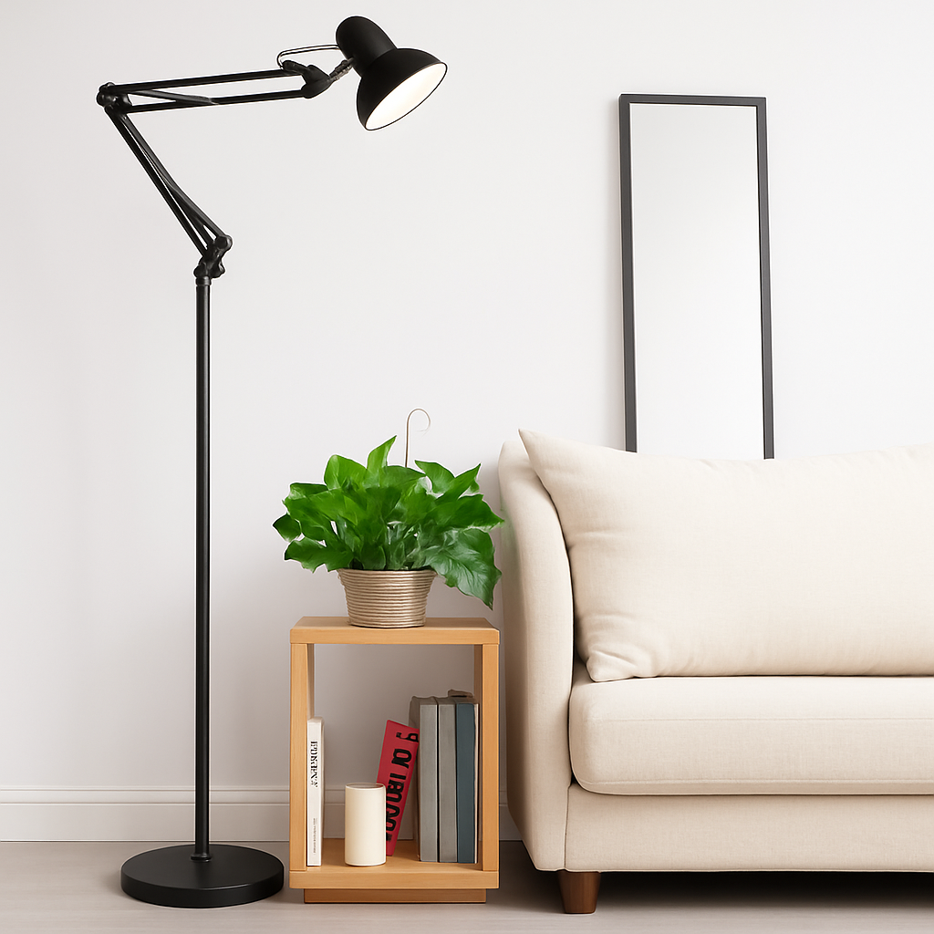 lampadaire led minimaliste moderne en fer forgé