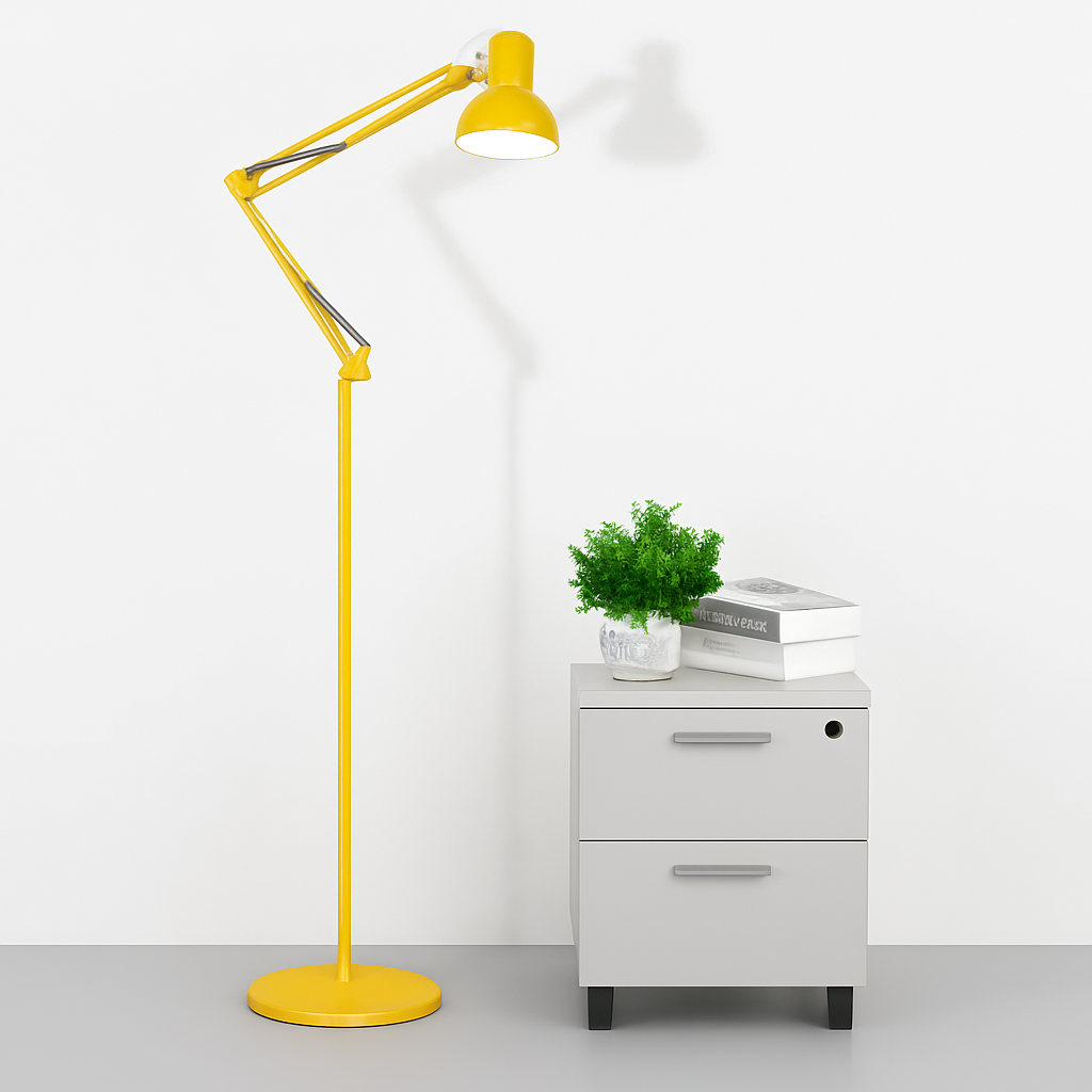 Modern minimalist LED wrought iron floor lamp - vue 3 sur 12