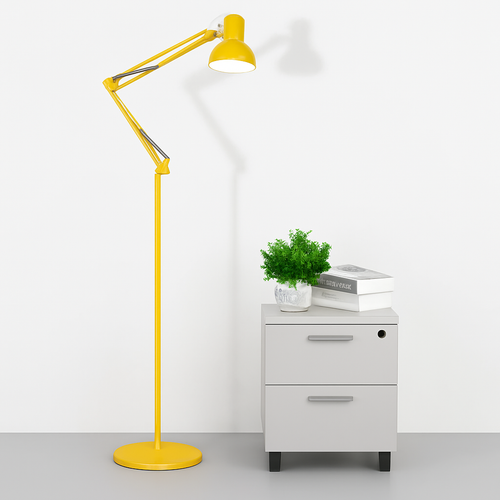 Modern minimalist LED wrought iron floor lamp - vue 4 sur 12