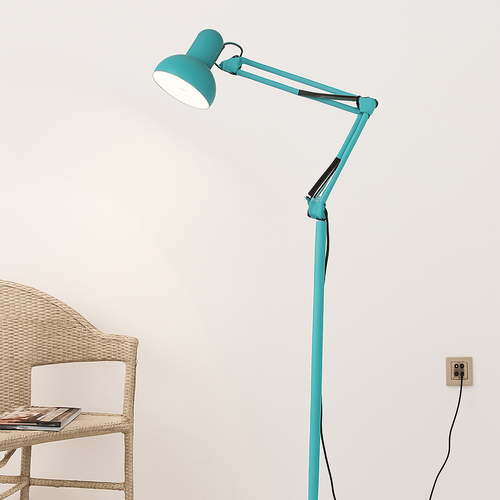 Modern minimalist LED wrought iron floor lamp - vue 13 sur 12