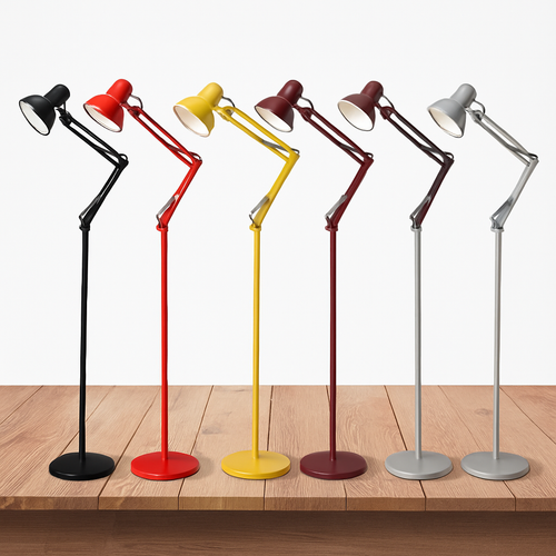 Modern minimalist LED wrought iron floor lamp - vue 6 sur 12