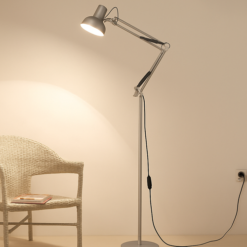 Modern minimalist LED wrought iron floor lamp
