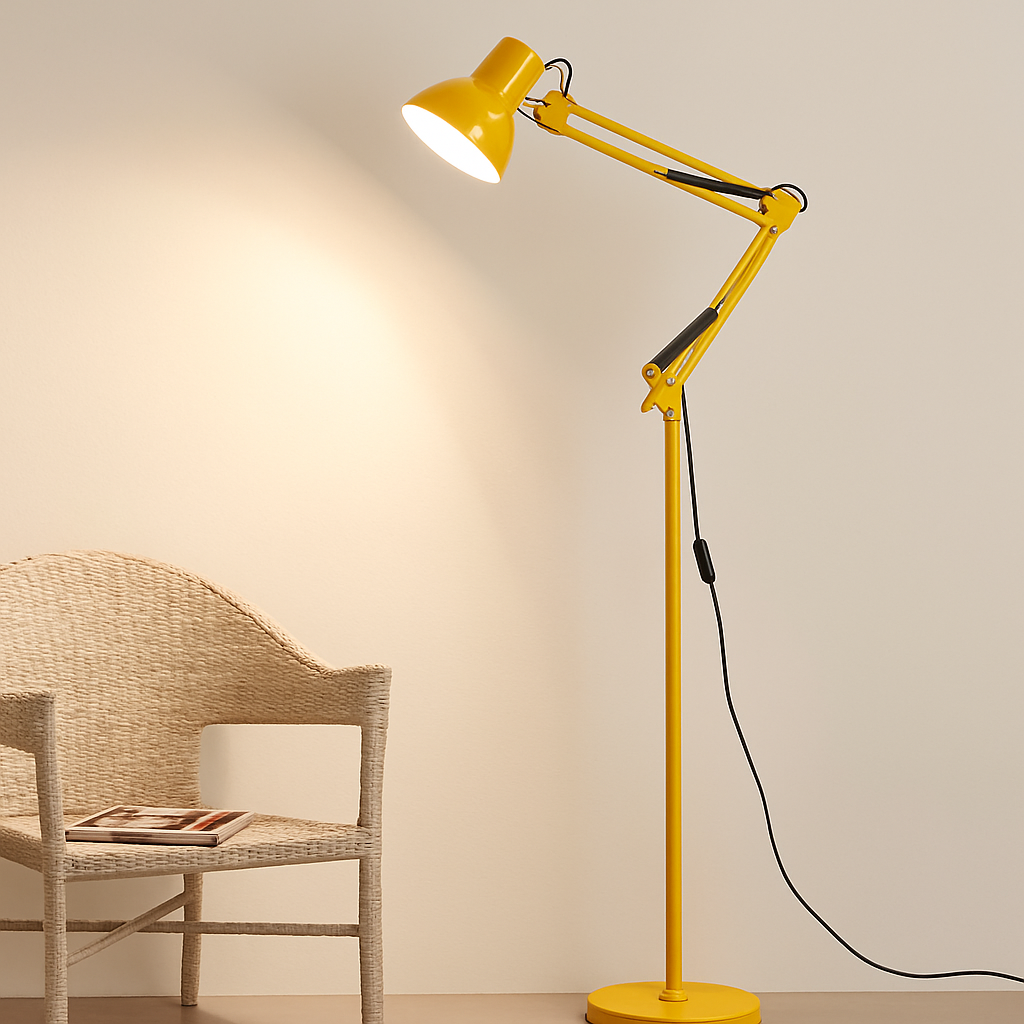 Modern minimalist LED wrought iron floor lamp - vue 10 sur 12
