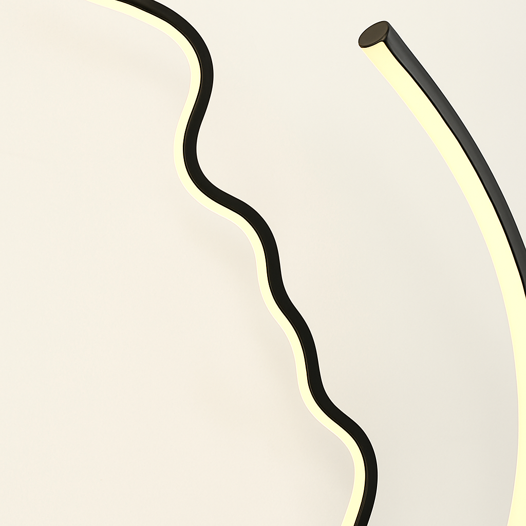 Lampadaire Led nordique à visage humain - vue 6 sur 7