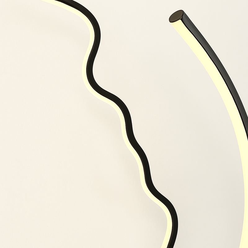 Lampadaire Led nordique à visage humain