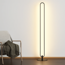 lampadaire led vertical moderne avec abat-jour acrylique circulaire