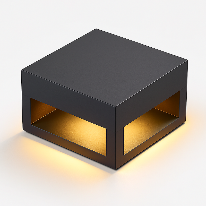 lampadaire moderne en inox pour jardin extérieur éclairage décoratif