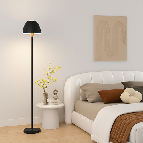 Modern minimalist nordic floor lamp with foot switch - vue 2 sur 9