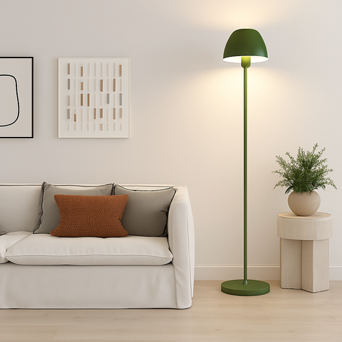 Modern minimalist nordic floor lamp with foot switch - vue 3 sur 9