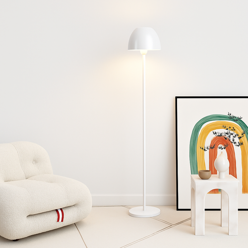 Modern minimalist nordic floor lamp with foot switch - vue 5 sur 9